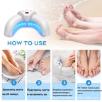 Cross-border hot-selling folding nail art light therapy machine quick-drying U-shaped LED portable nail polish baking lamp wholesale