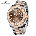 Men's White Automatic Mechanical Watch - Waterproof 100m