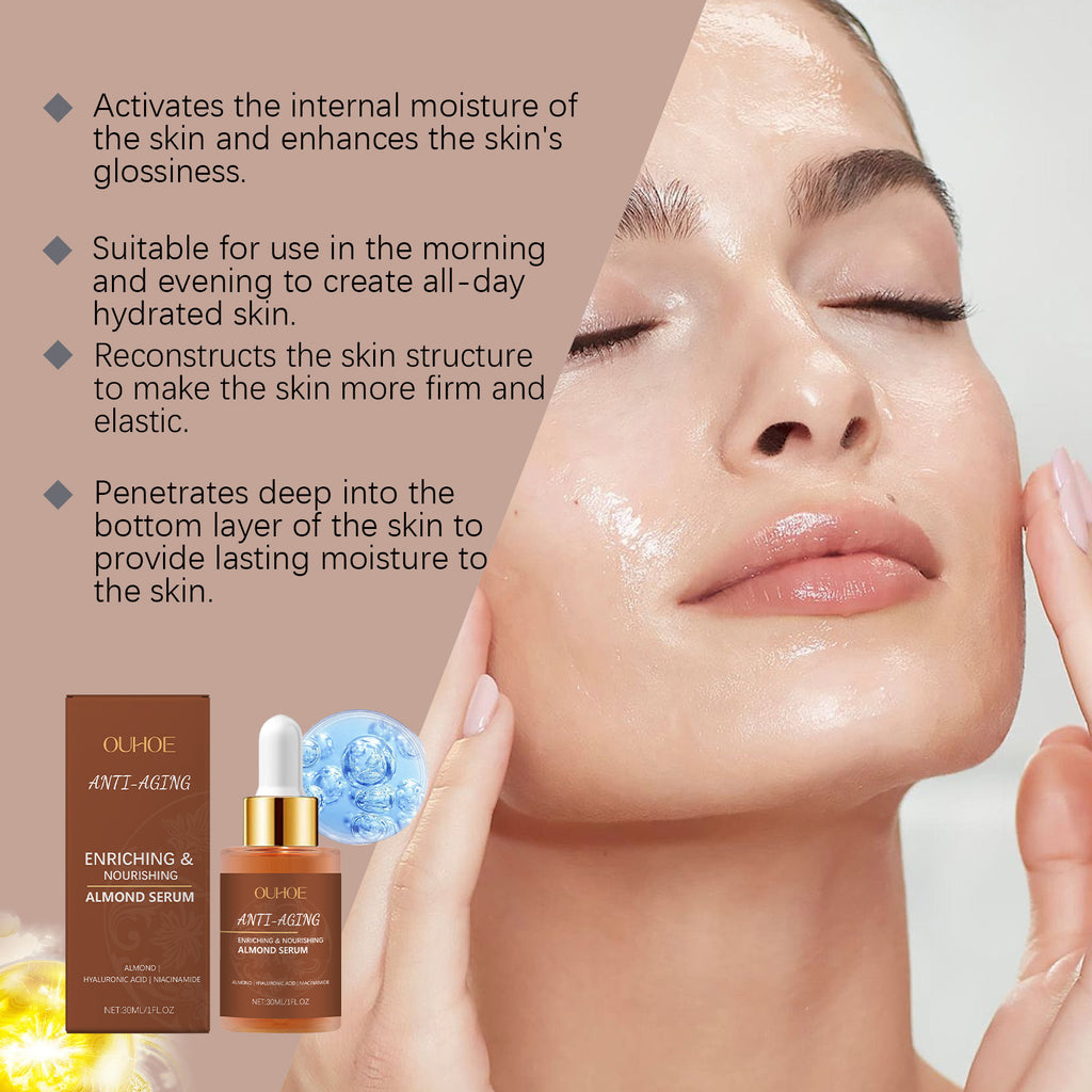 OUHOE moisturizing essence nourishes facial skin, brightens skin tone, elasticizes skin, rejuvenates and moisturizes the skin