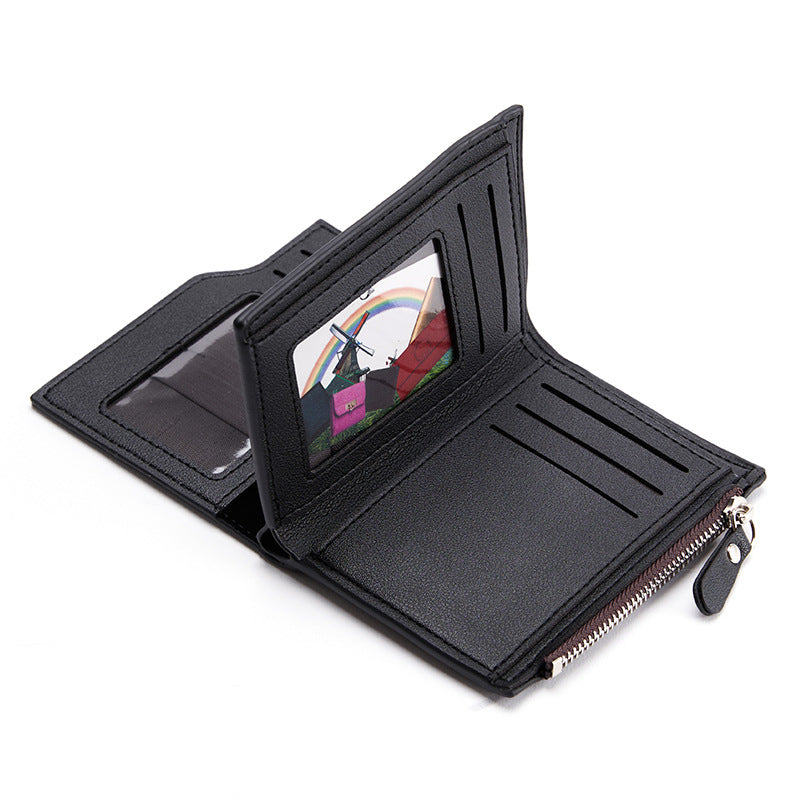 Men's Zipper Wallet with Coin Purse & Card Slots | Aladinae