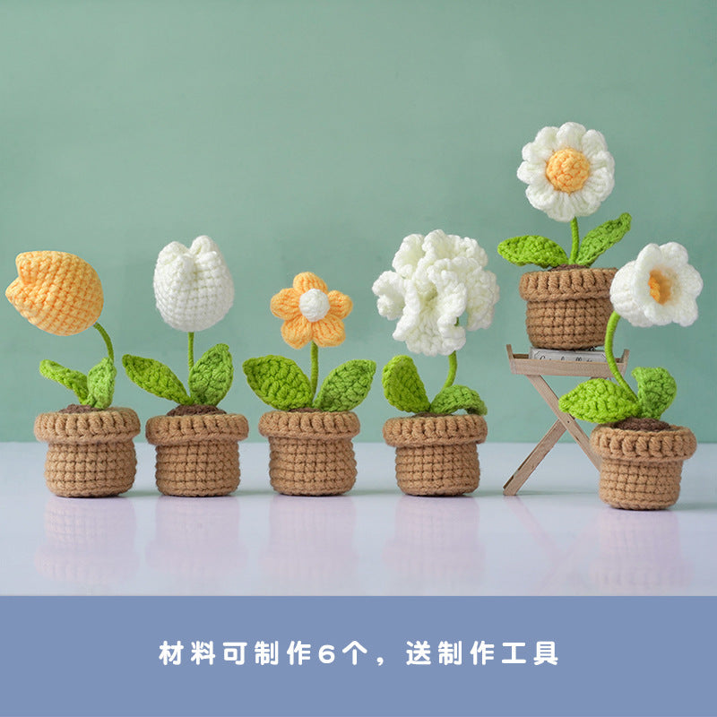 English instruction manual Amazon new product handmade crochet material bag weaving DIY wool making small toy decoration