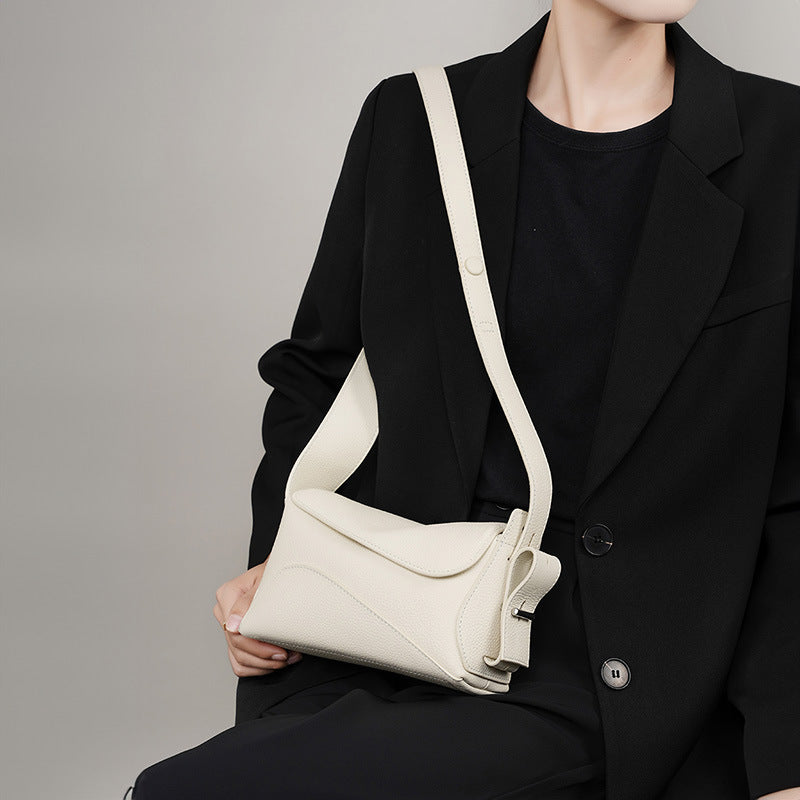 Genuine leather large capacity underarm bag women 2025 summer new versatile shoulder crossbody tote bag