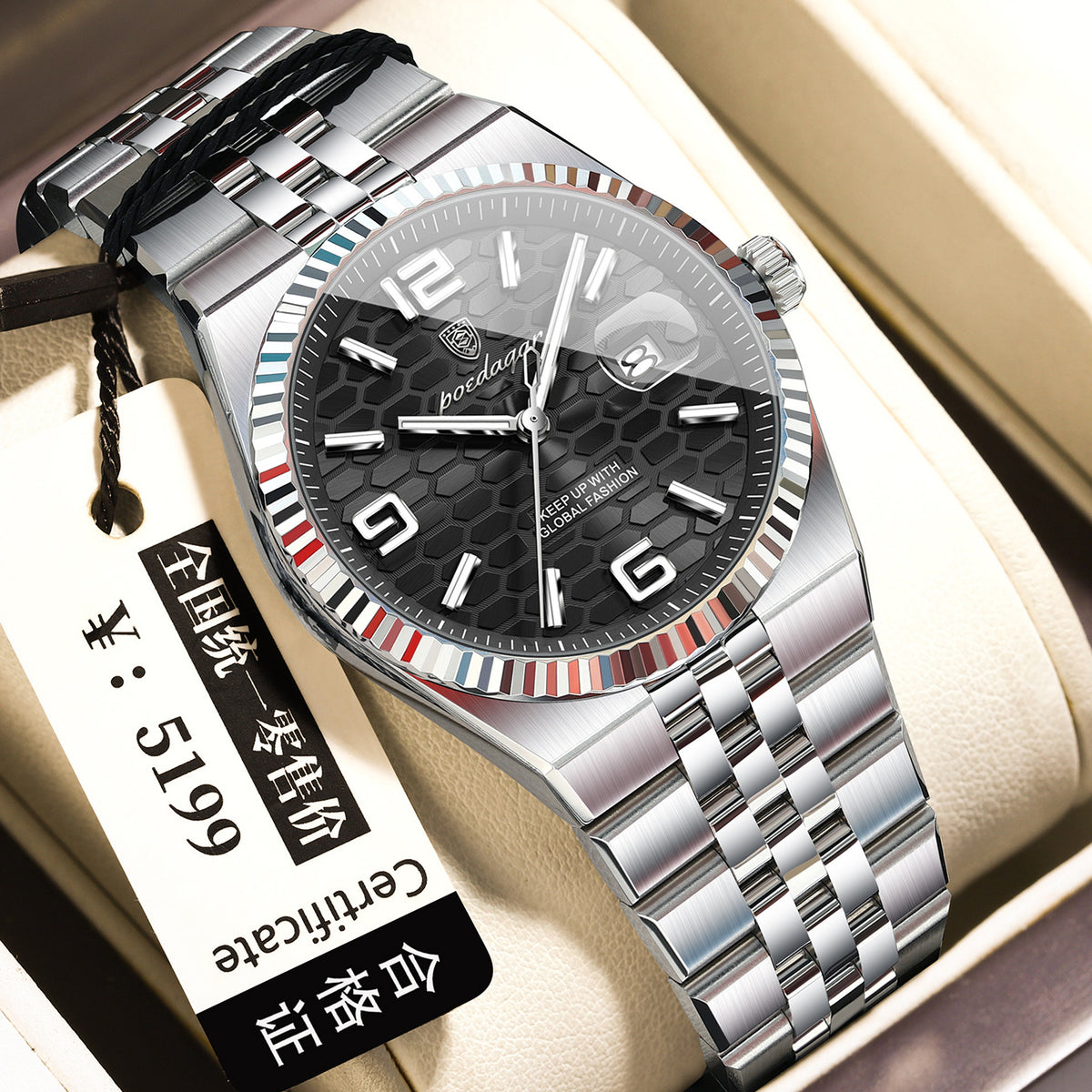 Women's Waterproof Quartz Watch - Luminous Calendar
