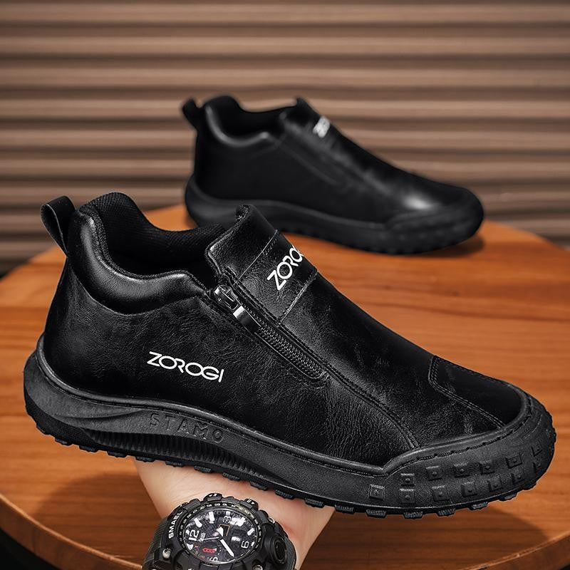 Men's Slip-On Safety Work Shoes – Side Zip | Aladinae