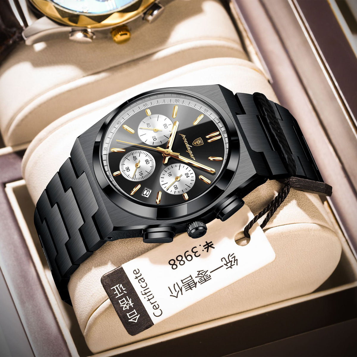 Men's Multi-Function Luminous Quartz Watch - Waterproof