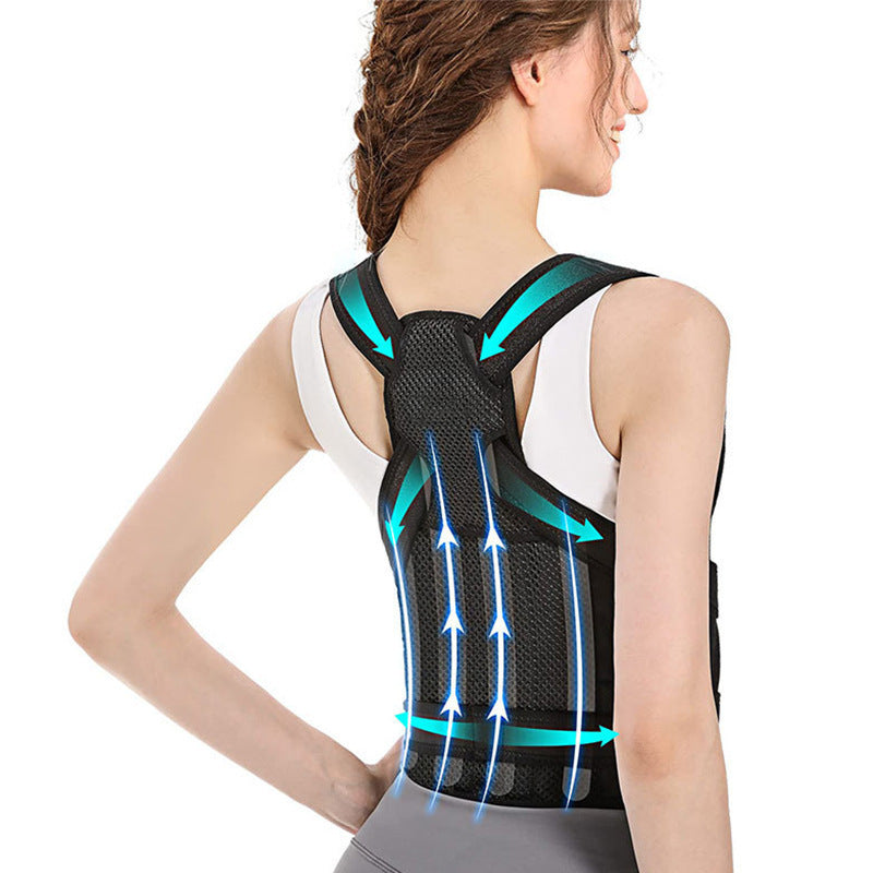 Amazon correction artifact anti-tuo back correction belt adjustable breathable shoulder open spine booster chest sitting posture correction belt