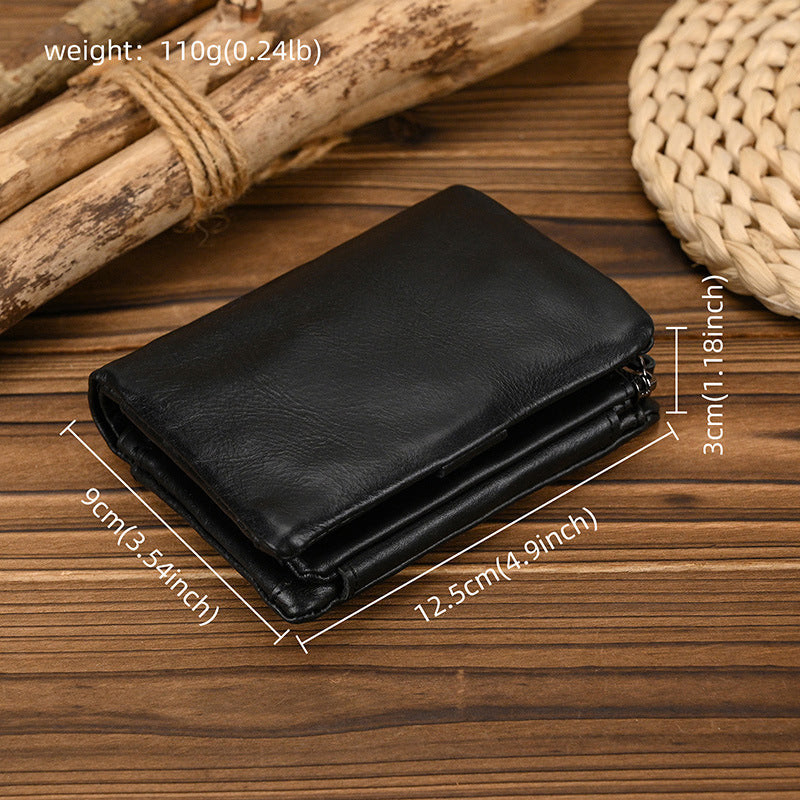 Men's RFID Genuine Leather Multi-Card Wallet | Aladinae