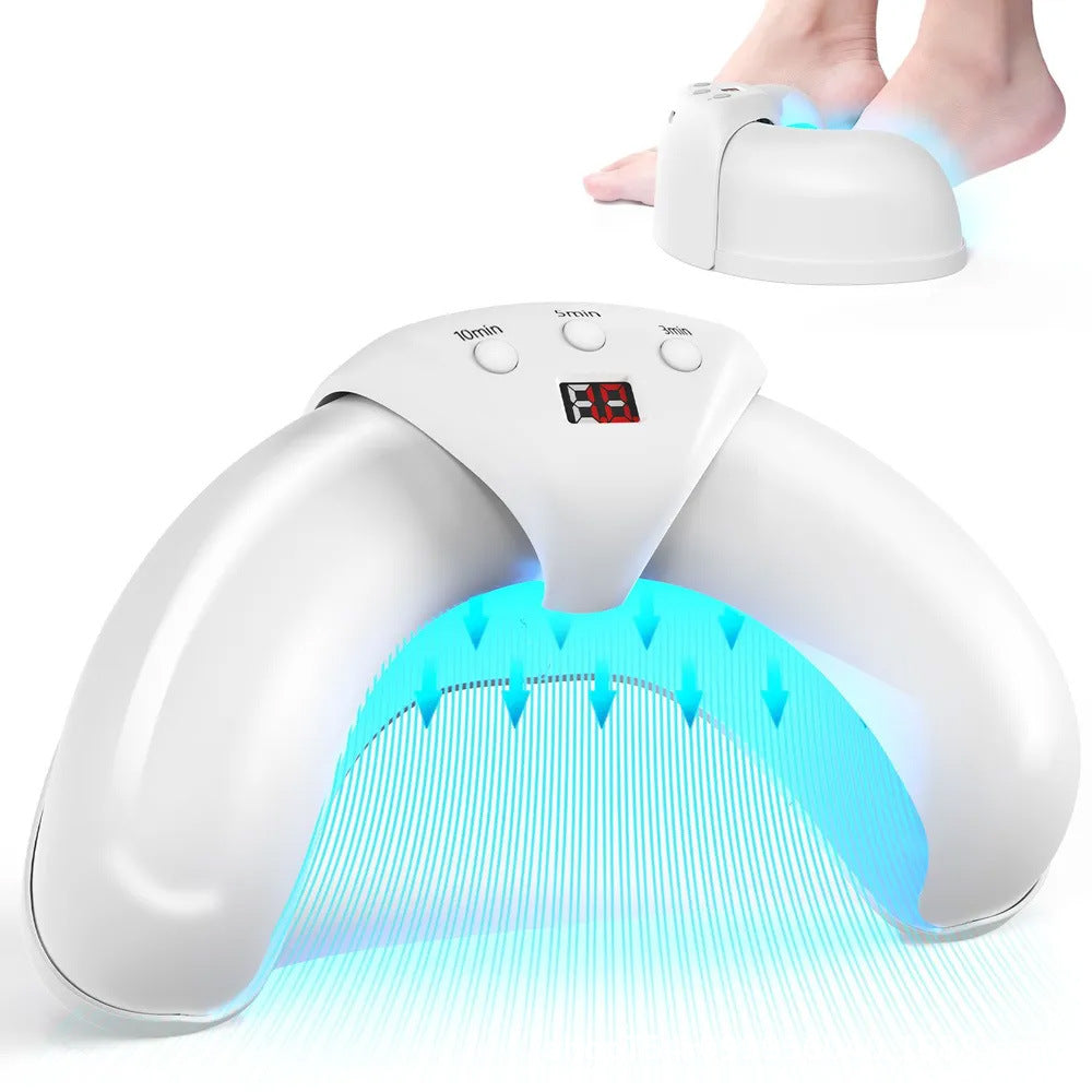 Cross-border hot-selling folding nail art light therapy machine quick-drying U-shaped LED portable nail polish baking lamp wholesale