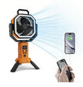 2026 New Cross-Border Outdoor Camping Fan Tripod Oscillating Rechargeable Emergency Outdoor Fan with Telescopic Rod