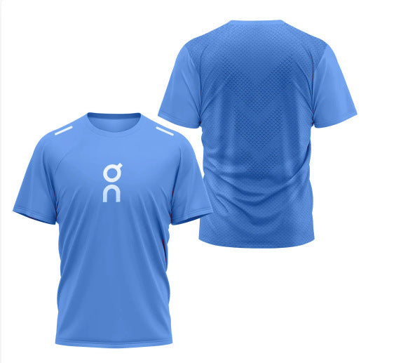 Men's Quick-Dry Mesh T-Shirt - Short Sleeve, Crew Neck