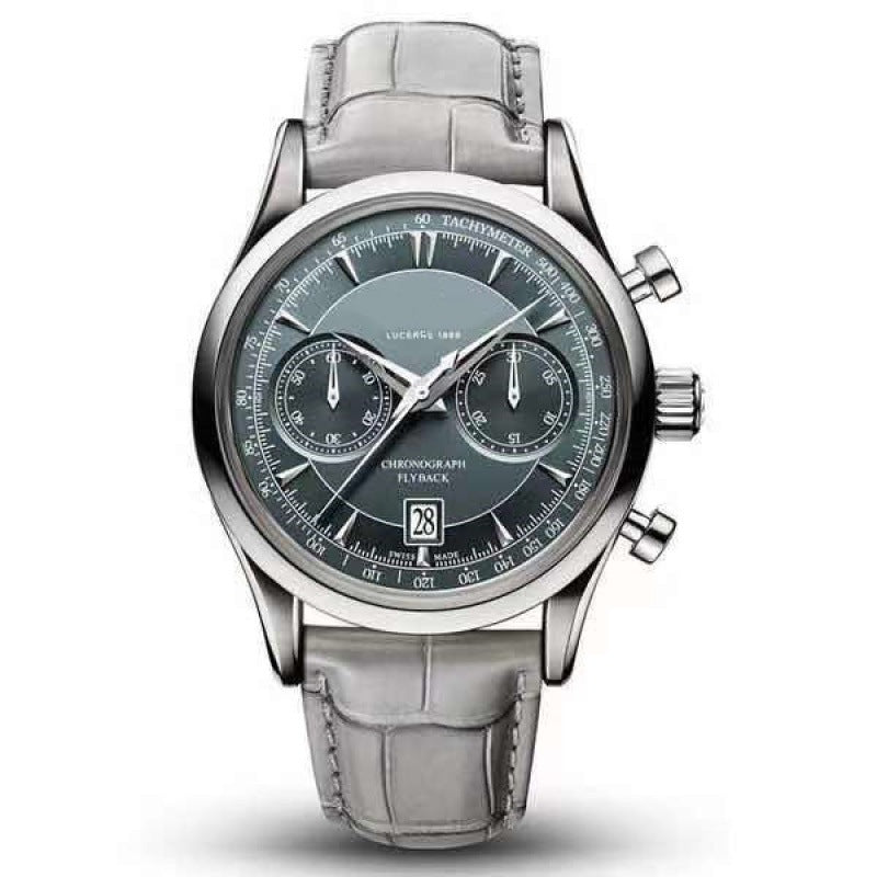 Men's Five-Hand Quartz Watch - Leather Strap