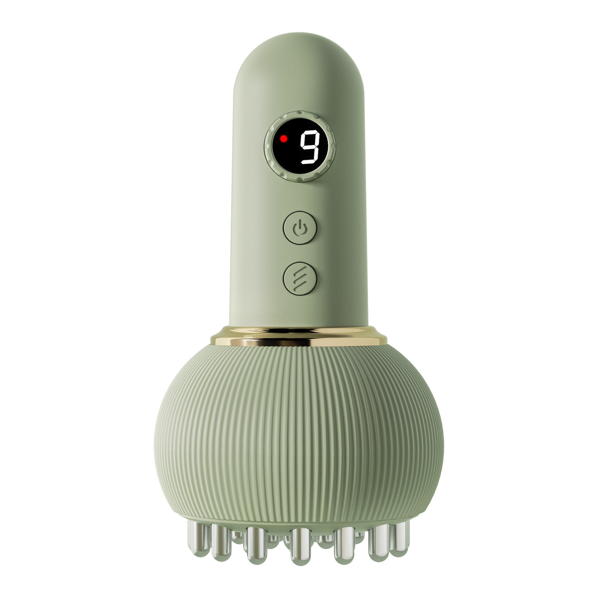 Electric meridian brush scraping device for shoulder and neck massage, abdominal massage, back slimming, belly slimming, and full-body massage and cupping.