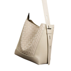 Cowhide hand-woven tote bag new style genuine leather commuter large capacity fashion shoulder bag messenger bag for women