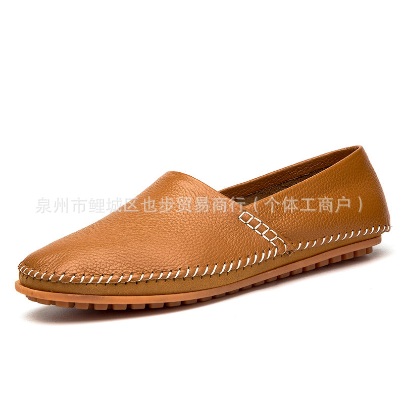 Men's Genuine Cowhide Slip-On Loafers – Large | Aladinae