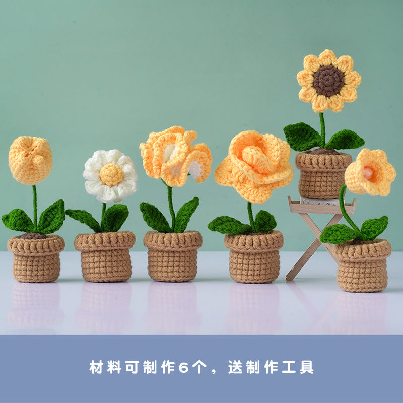 English instruction manual Amazon new product handmade crochet material bag weaving DIY wool making small toy decoration