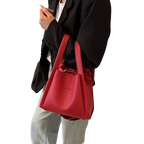High-end niche 2025 new style tote basket bags, cross-border large capacity mother and daughter bag, crossbody bag, shoulder bag, bucket bag