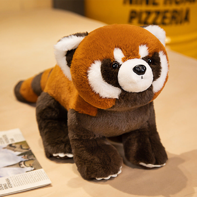 Cute and adorable simulation raccoon doll plush toy little raccoon doll children sleeping comfort pillow doll