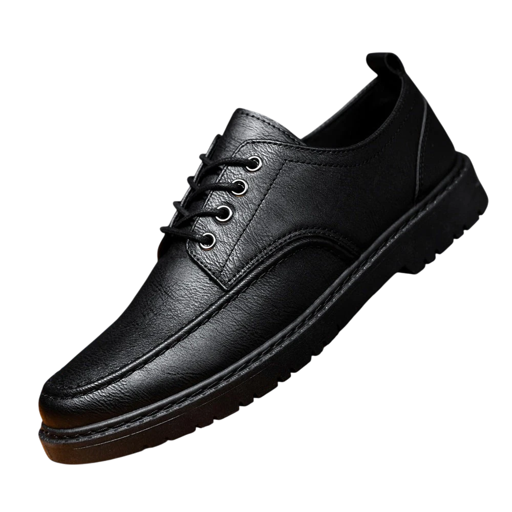 Men's Black British Brogue Shoes | Aladinae