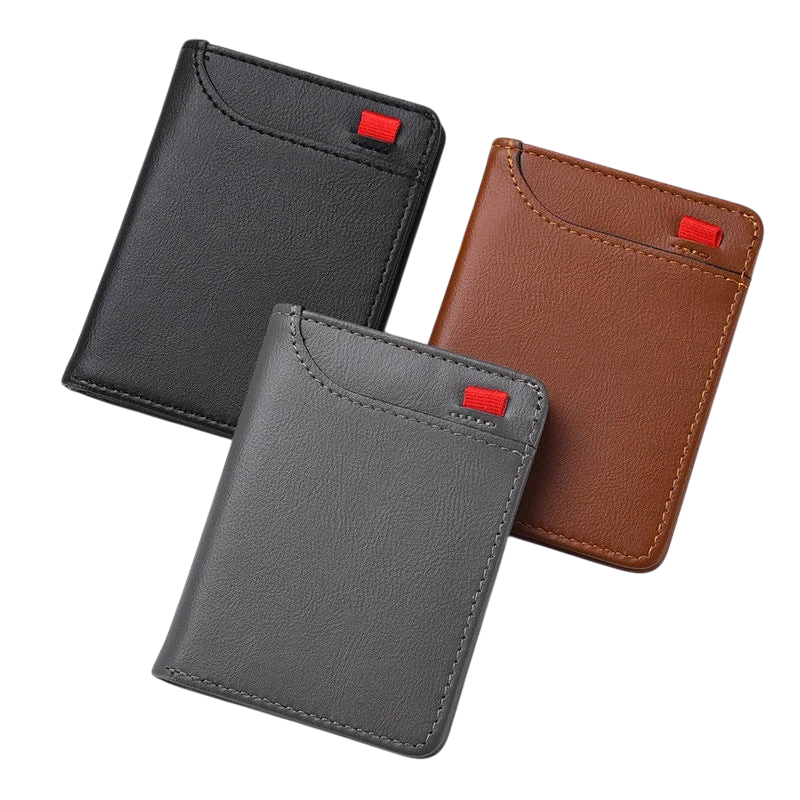 Men's Vertical Multi-Card ID Holder – Mini Wallet | Aladinae