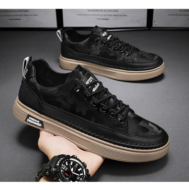 Men's Beige Slip-On Leather Casual Shoes | Aladinae