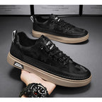 Men's Beige Slip-On Leather Casual Shoes | Aladinae