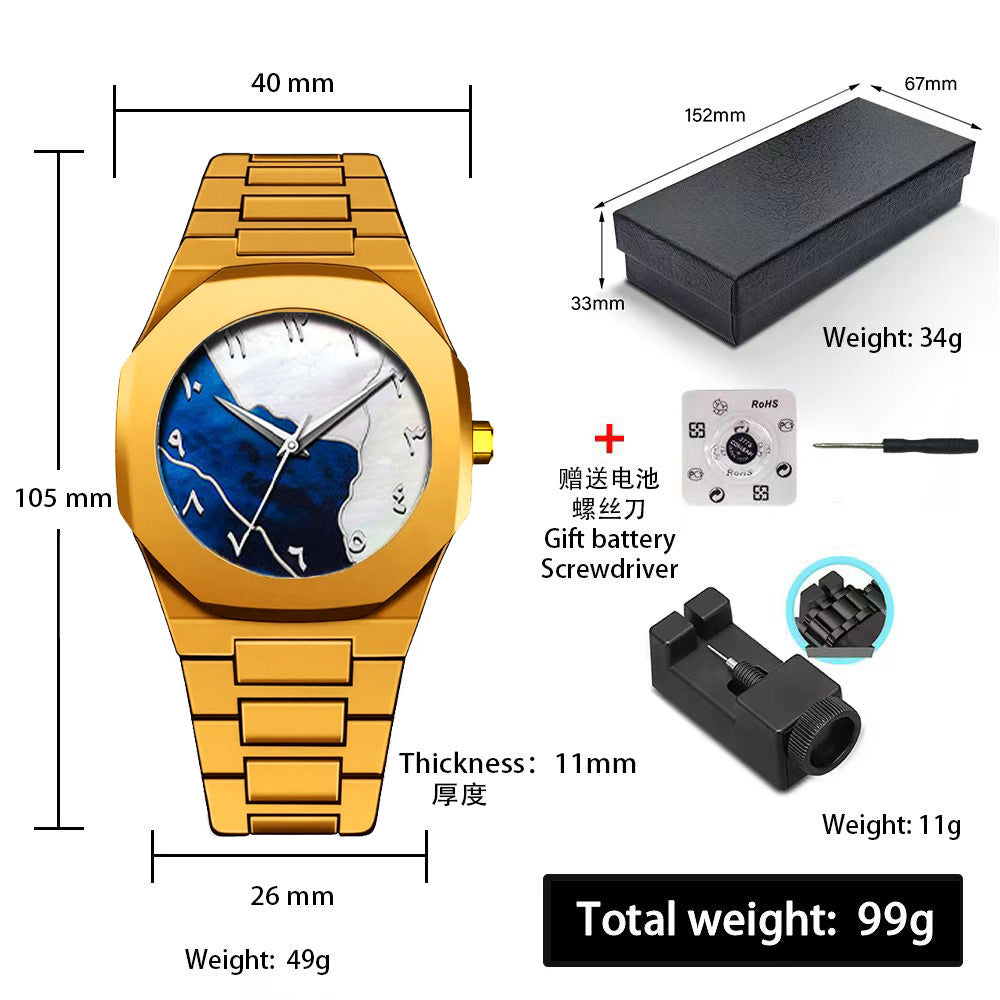 Men's Sports Quartz Watch - Plastic, Waterproof