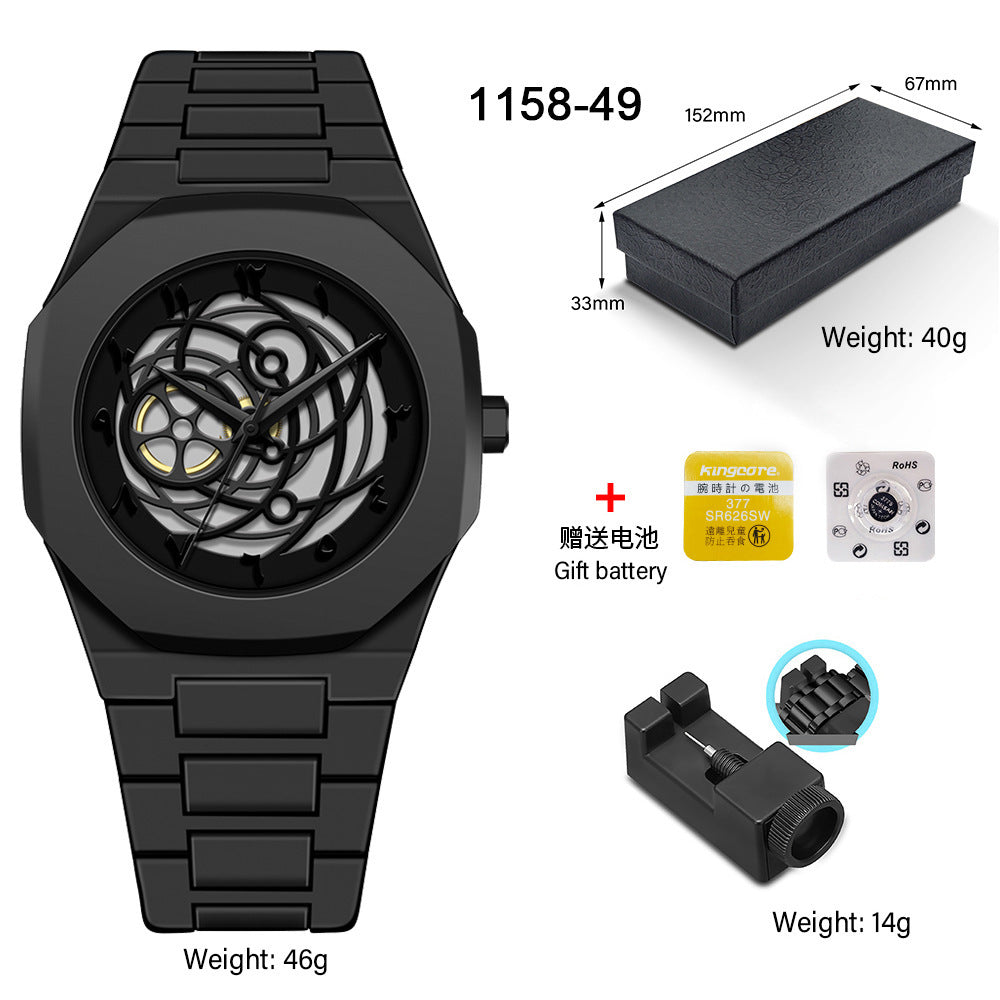 SHUAIKE new personality fashion large dial women's watch candy color trend fashion watch decorative color watch