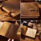 Cross-border retro handmade cowhide leather strap notepad notebook painting book hand-painted sketch book spot