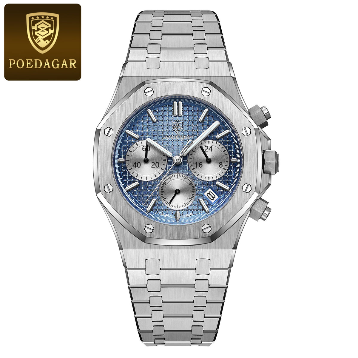 Men's Multi-Function Quartz Watch - Waterproof, Luminous