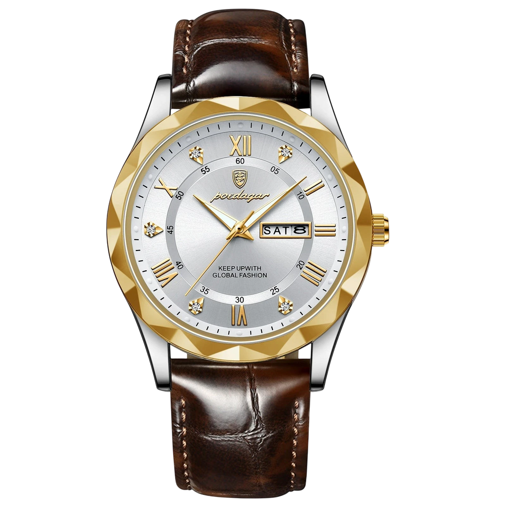 Swiss-Style Men's Dual Calendar Quartz Watch | Aladinae