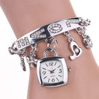 Women's Silver Square Dial Watch - Alloy Bracelet