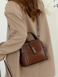 Fashion cowhide bag for women 2024 new style large capacity bucket bag versatile commuting genuine leather shoulder messenger handbag