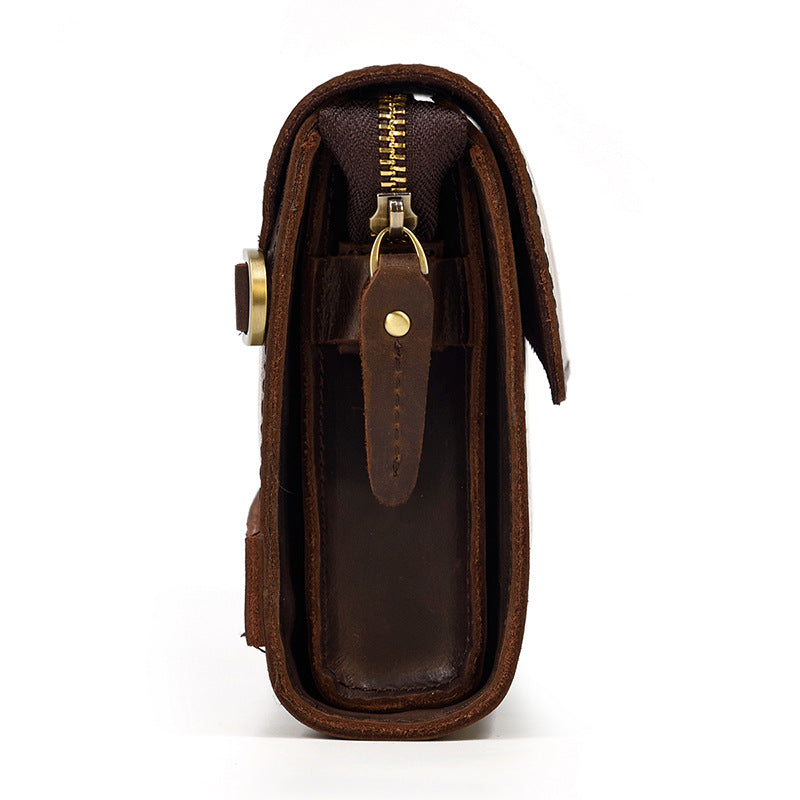 Large Capacity Leather Clutch Bag – Crazy Horse | Aladinae