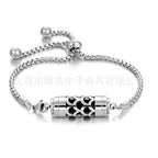 Stainless steel aromatherapy bracelet bracelet essential oil perfume diffuser bracelet adjustable titanium steel bracelet couple jewelry
