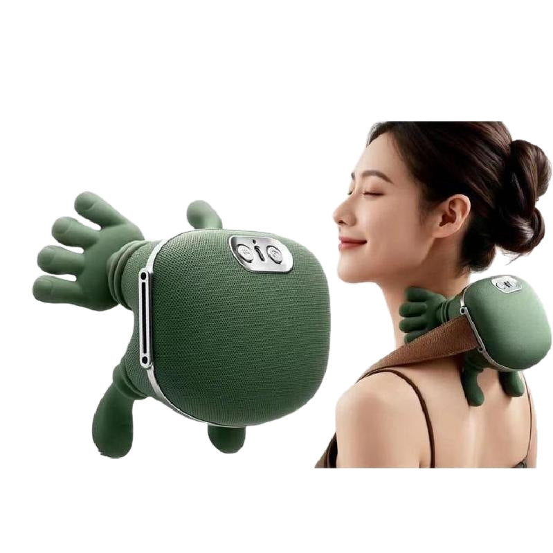 Cross-border multi-functional N7 heat therapy neck massager for relaxing the cervical spine and trapezius muscles, master hand shoulder and neck massager
