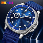 SKMEI Men's Luminous Quartz Watch – Nylon Strap | Aladinae