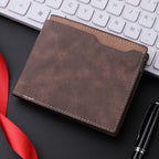 Men's Black Multi-Card Wallet - PU, Ultralight