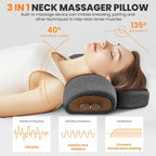 Cross-border cervical pillow for cervical spine support, massage, non-traction, heating, repair, cylindrical shape, sleep aid, and neck support.