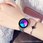 Women's Black Quartz Watch - Waterproof, Perspective Window