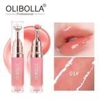 OLIBOLLA Metal Massage Head Mirror Lip Gloss Essence Moisturizes, Plumps, Reduces Lip Lines - Popular Makeup Product