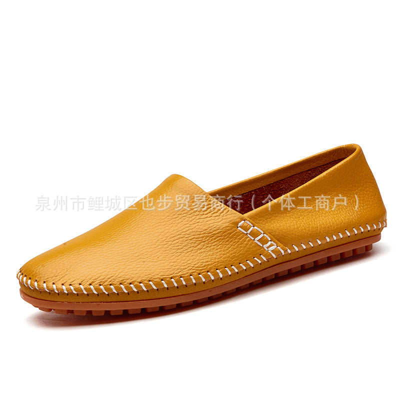 Men's Genuine Cowhide Slip-On Loafers – Large | Aladinae