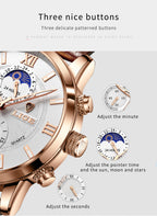 Men's Multi-Function Chronograph Quartz Watch