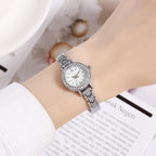 Women's Gold Small Dial Watch - Mother-of-Pearl