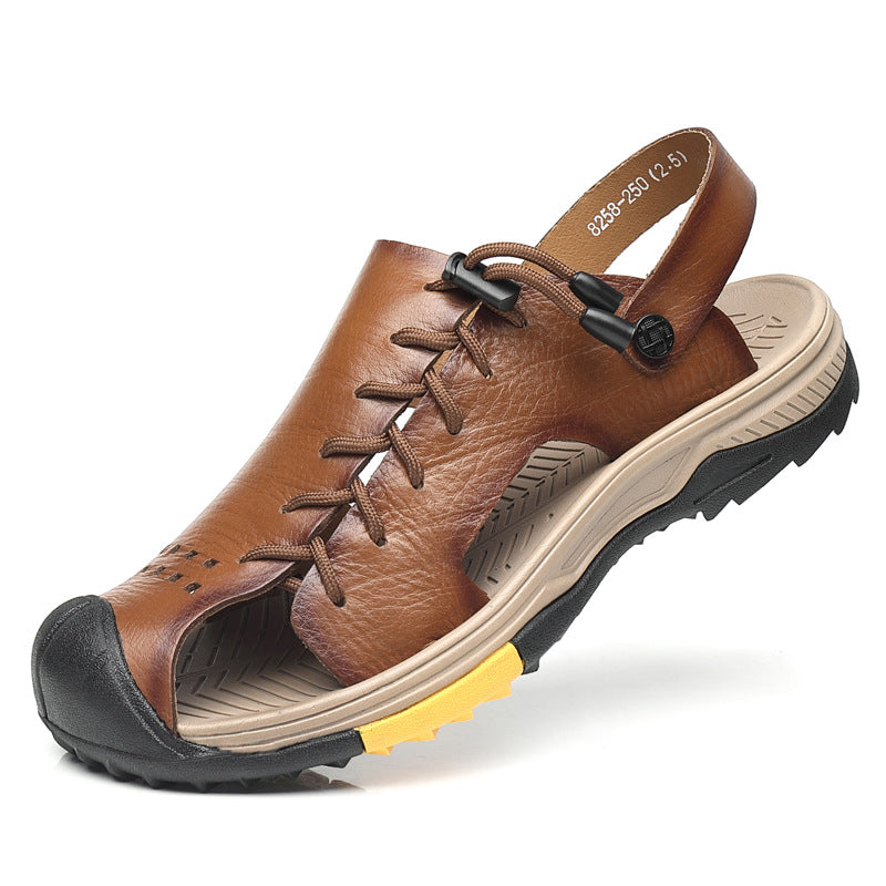 Men's Genuine Cowhide Summer Shoes – Breathable | Aladinae