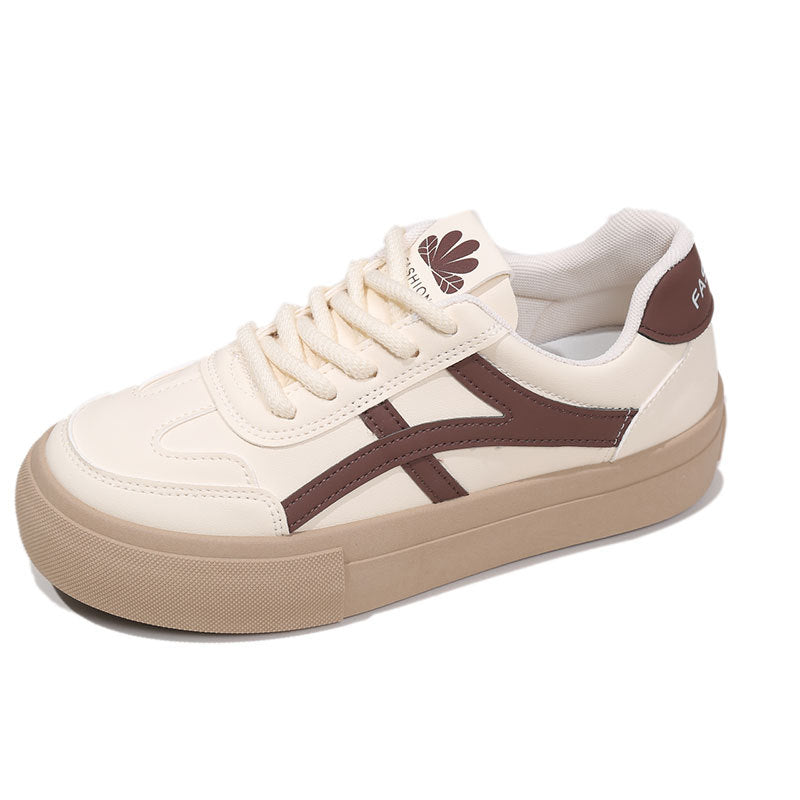 Women's shoes 2024 new spring and autumn thick-soled white shoes women's retro Forrest Gump shoes student casual shoes sports shoes
