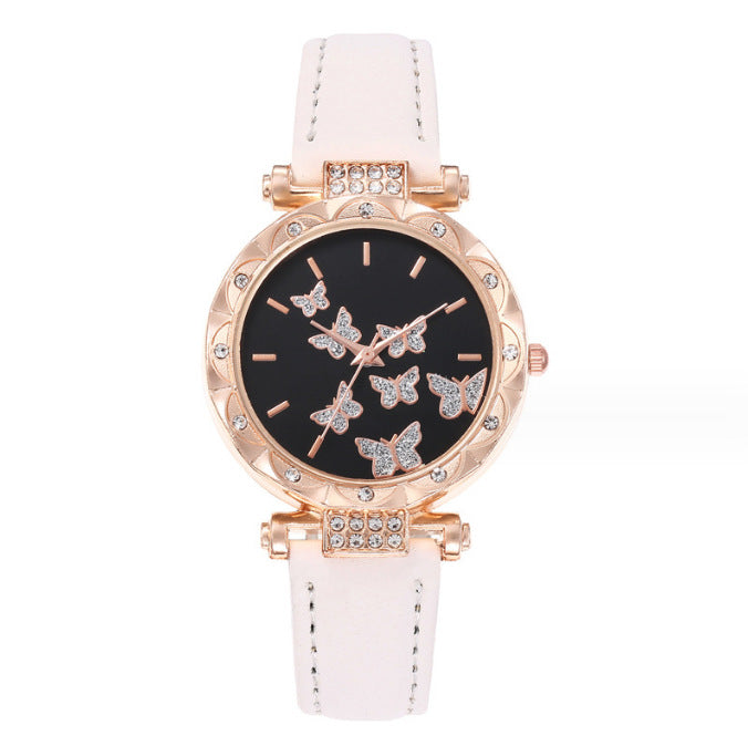 Women's Butterfly Design Watch - Simple, Casual