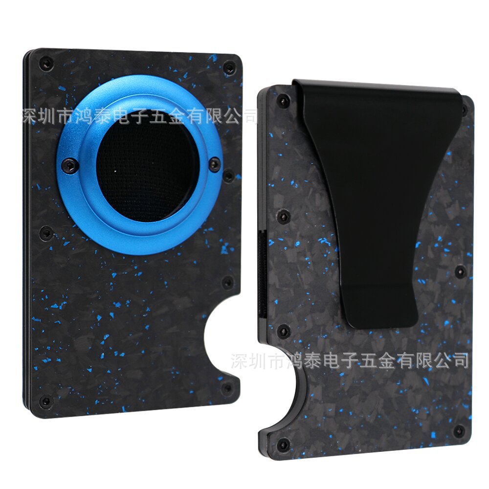 Men's RFID Metal Card Holder – Forged Carbon Design | Aladinae