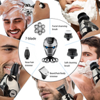 Hiena 7-Blade Electric Shaver – Rechargeable Bald Head Razor | Aladinae