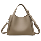 Soft leather women's handbag, 2025 style, basket-style, high-end shoulder bag, crossbody bag, versatile bucket bag.