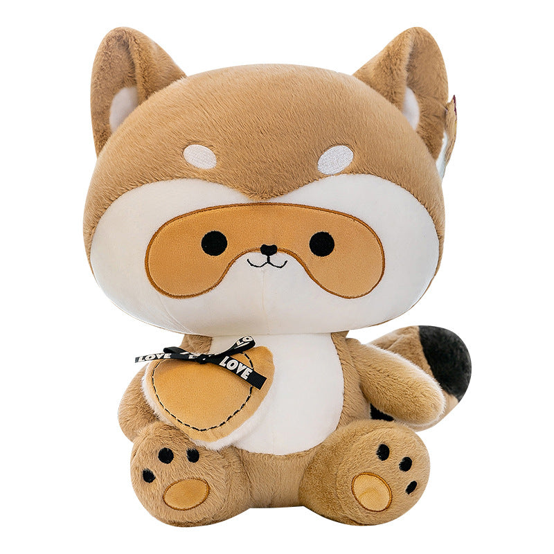 Love Raccoon Doll Plush Toy Cute Children Girl Large Doll Comfort Pillow Doll Birthday Gift